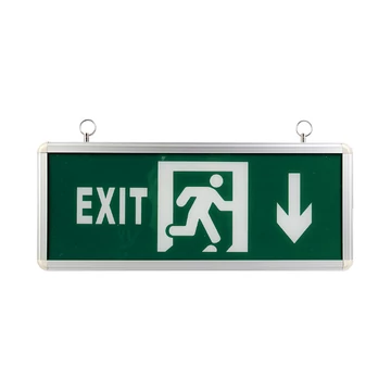 EXIT vészvilágító lámpatest 3W 2h egyoldalas fekete-zöld jobb nyíl EXIT vészvilágító lámpatest 3W 2h egyoldalas fekete-zöld jobb nyíl