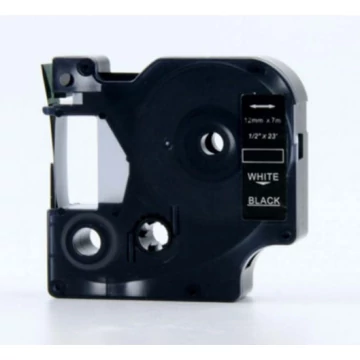 FOR USE DYMO D1 45021 12mm x 7 m fekete-fehér S0720610 FU/