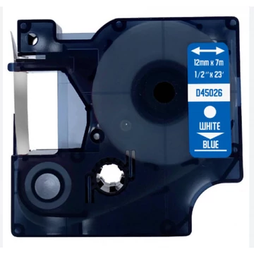 FOR USE DYMO D1 45026 12mm x 7 m kék-fekete /FU/