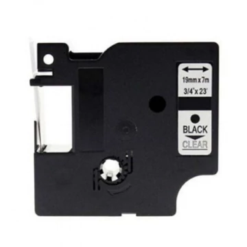 FOR USE DYMO D1 45800 19mm x 7m átlátszó-fekete S0720820/FU/