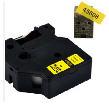 FOR USE DYMO D1 45808 19mm x 7m fekete-sárga #S0720880/FU/