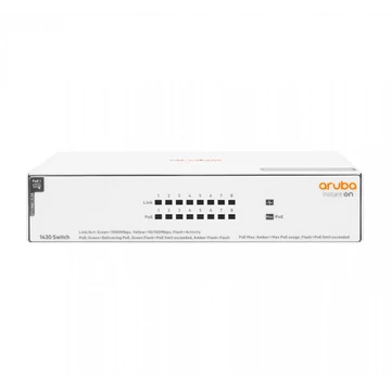 Aruba Instant On R8R46A 1430 8x GbE LAN PoE port (64W) nem menedzselhető PoE switch Aruba Instant On R8R46A 1430 8x GbE LAN PoE port (64W) nem menedzselhető PoE switch