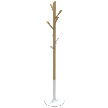 Ruhafogas, fa váz, 8 db akasztóval, ALBA, fa-fehér