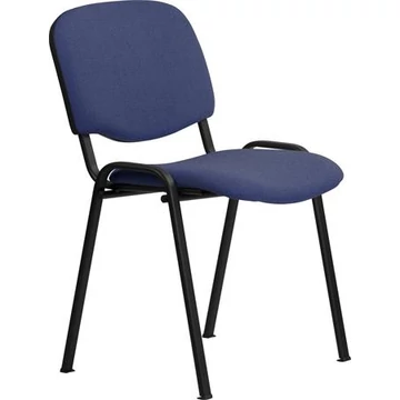 Tárgyalószék, szövetborítás, fekete fémváz, "Felicia", kék Tárgyalószék, szövetborítás, fekete fémváz, "Felicia", kék
