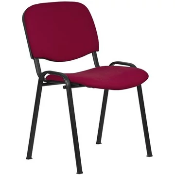 Tárgyalószék, szövetborítás, fekete fémváz, "Felicia", bordó Tárgyalószék, szövetborítás, fekete fémváz, "Felicia", bordó