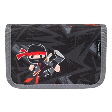 Tolltartó, klapnis, cipzáras, BELMIL "Ninja", fekete, nindzsa