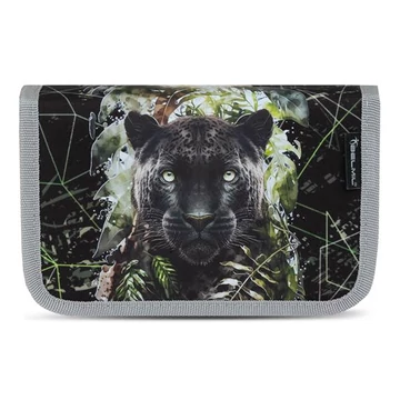 Tolltartó, klapnis, cipzáras, BELMIL "Black Panther", fekete párduc