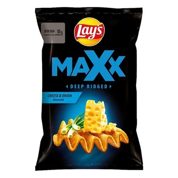 Burgonyachips LAY`S Max sajtos-hagymás 55 g