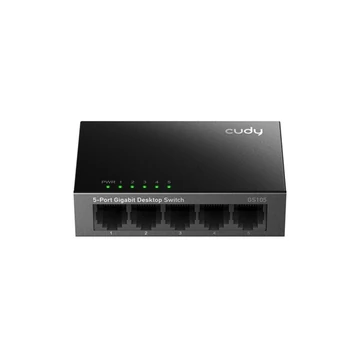CUDY GS105 5 portos Gigabit, fém ház, fekete asztali Switch CUDY GS105 5 portos Gigabit, fém ház, fekete asztali Switch