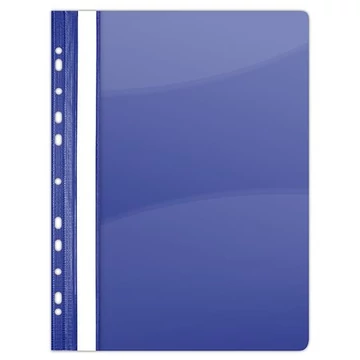 Gyorsfűző, lefűzhető, PVC, A4, DONAU, sötétkék, 10db/cs