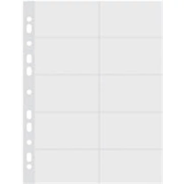 Névjegykártyatartó genotherm, lefűzhető, A4, 40mikron, víztiszta, DONAU, 10db/cs