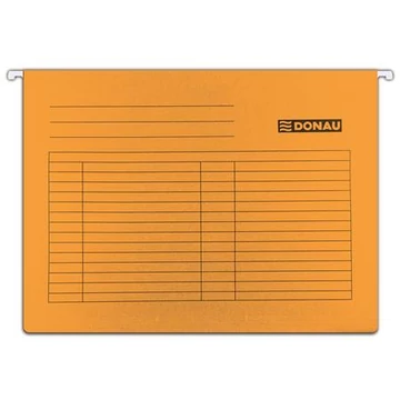 Függőmappa, karton, A4, DONAU, narancs, 25db/cs