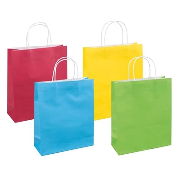 Ajándéktáska, sodrottfüles, 25x30x10 cm, DONAU "Home", vegyes színek Ajándéktáska, sodrottfüles, 25x30x10 cm, DONAU "Home", vegyes színek