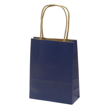 Dísztasak CREATIVE Classic Simple S 12x15x5,5 cm kraft egyszínű sötétkék sodort füles Dísztasak CREATIVE Classic Simple S 12x15x5,5 cm kraft egyszínű sötétkék sodort füles