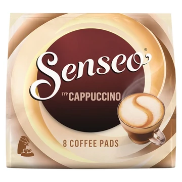 Kávépárna, 8 db, 92 g, DOUWE EGBERTS "Senseo", Cappuccino