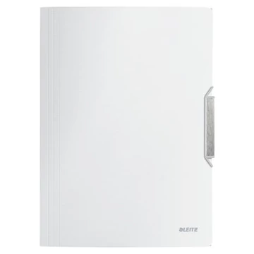 Gumis mappa, PP, A4, LEITZ "Style", kristályfehér