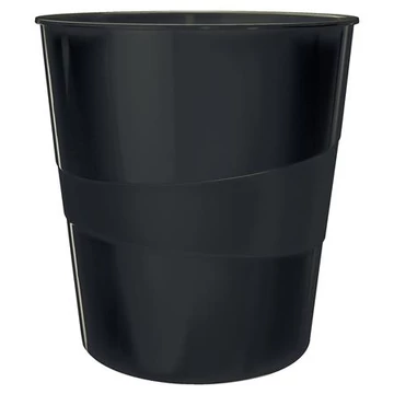 Papírkosár, 15 liter, LEITZ "Wow", fekete Papírkosár, 15 liter, LEITZ "Wow", fekete