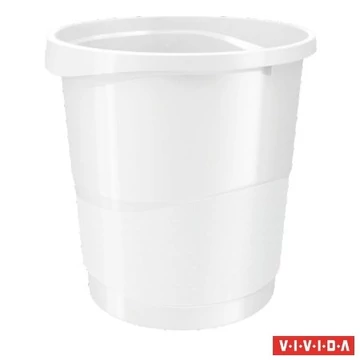 Papírkosár, 14 liter, ESSELTE "Europost", Vivida fehér Papírkosár, 14 liter, ESSELTE "Europost", Vivida fehér