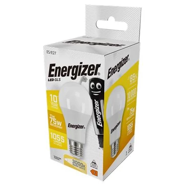 LED izzó, E27, normál gömb, 11W (75W), 1055lm, 3000K, ENERGIZER LED izzó, E27, normál gömb, 11W (75W), 1055lm, 3000K, ENERGIZER