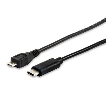 Átalakító kábel, USB-C-USB MicroB 2.0, 1m, EQUIP Átalakító kábel, USB-C-USB MicroB 2.0, 1m, EQUIP