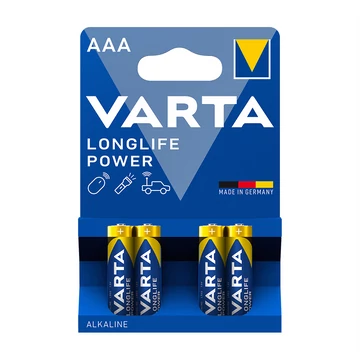 Elem, AAA mikro, 4 db, VARTA "Longlife Power"