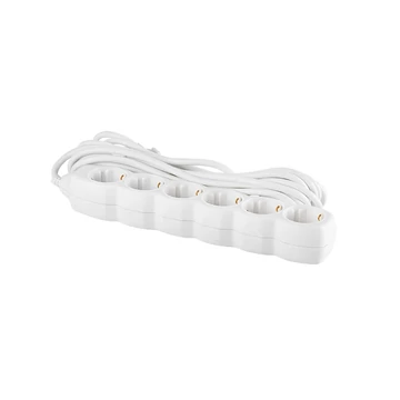 Elosztósor, 6 csatlakozóaljzat, 5 m kábelhosszúság