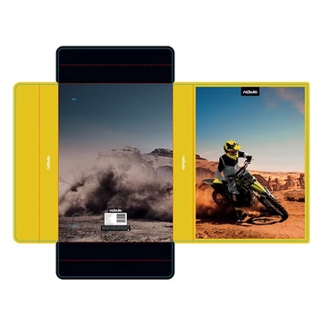 Füzetbox NEBULO A/4 hullámkarton Motocross