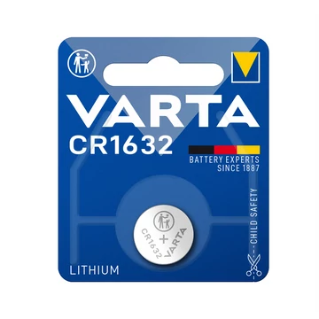 Gombelem, CR1632, 1 db, VARTA