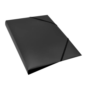 Gumis mappa A4, műanyag gerincvastagított 15mm, Bluering® fekete Gumis mappa A4, műanyag gerincvastagított 15mm, Bluering® fekete