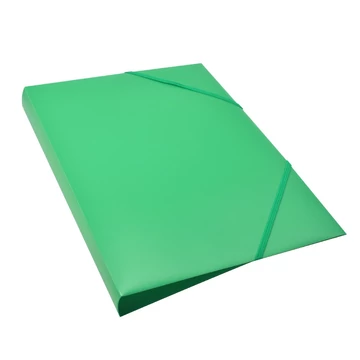 Gumis mappa A4, műanyag gerincvastagított 15mm, Bluering® zöld Gumis mappa A4, műanyag gerincvastagított 15mm, Bluering® zöld