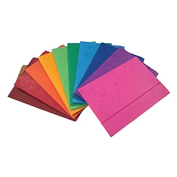 Gumis mappa A5 prespán vegyes színekben 345gr 22db/cs