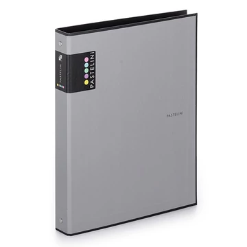 Gyűrűskönyv PASTELINI A/4 4 gyűrű PP 40 mm szürke