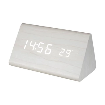 HOME OC 07 digitális LED fehér fa ébresztőóra HOME OC 07 digitális LED fehér fa ébresztőóra
