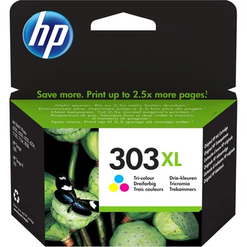 HP T6N03AE (303XL) háromszínű XL tintapatron (eredeti) HP T6N03AE (303XL) háromszínű XL tintapatron (eredeti)