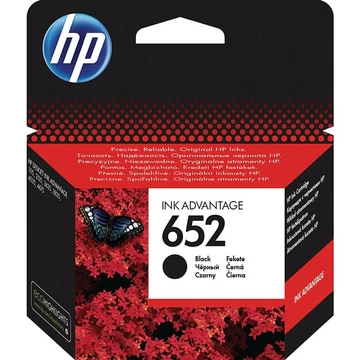 HP F6V25AE No.652 fekete tintapatron (eredeti)