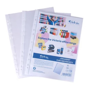 Genotherm, lefűzhető, A4, 120mikron, narancsos felület, VICTORIA OFFICE, 50db/cs