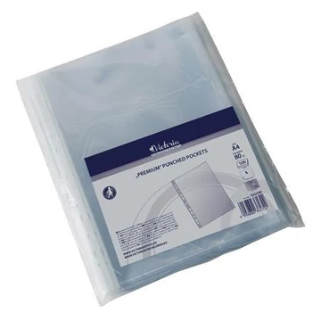 Genotherm, lefűzhető, A4, 80mikron, víztiszta, VICTORIA, 100db/cs