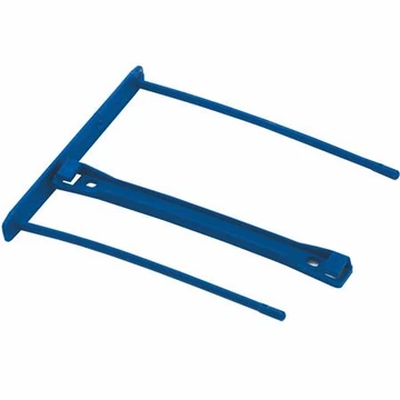 Lefűzőklip, műanyag, 100mm, FELLOWES, Bankers Box® Pro, kék, 50db/cs