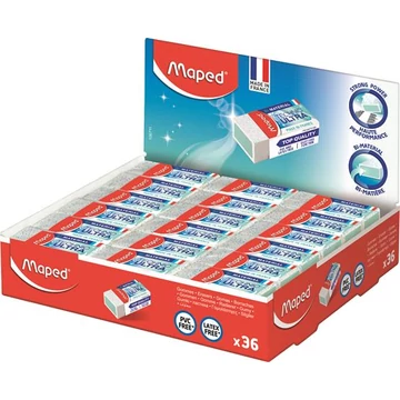 Radír display, papírtokkal, MAPED "Mini Technic Ultra", 36db/disp