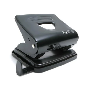 Lyukasztó, kétlyukú, 25 lap, fém, RAPESCO "825", fekete Lyukasztó, kétlyukú, 25 lap, fém, RAPESCO "825", fekete