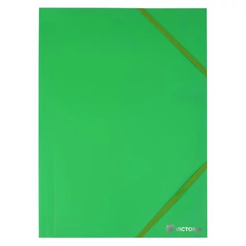Gumis mappa, 15 mm, PP, A4, VICTORIA, zöld Gumis mappa, 15 mm, PP, A4, VICTORIA, zöld