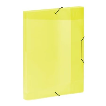 Gumis mappa, 30 mm, PP, A4, VIQUEL "Coolbox", áttetsző sárga Gumis mappa, 30 mm, PP, A4, VIQUEL "Coolbox", áttetsző sárga