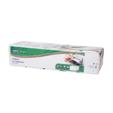 Szalvéta, adagolós, 500db/cs, 2rétegű, 21,3x33cm, N4 rendszer, Premium, TORK "Xpressnap® Extra Soft", fehér