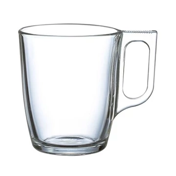 Üvegpohár, füllel, 6 db-os szett, 25cl, "CoffeeTime" Üvegpohár, füllel, 6 db-os szett, 25cl, "CoffeeTime"