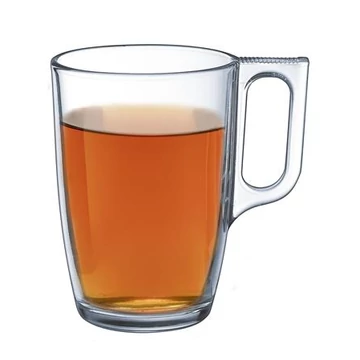 Üvegpohár, füllel, 6 db-os szett, 40 cl, "CoffeeTime" Üvegpohár, füllel, 6 db-os szett, 40 cl, "CoffeeTime"