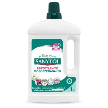 Fertőtlenítő mosószeradalék, 1 l, SANYTOL Fertőtlenítő mosószeradalék, 1 l, SANYTOL