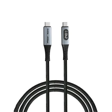 USB kábel, USB-C - USB-C, 1,2 m, 240W, teljesítménykijelzővel, VERBATIM USB kábel, USB-C - USB-C, 1,2 m, 240W, teljesítménykijelzővel, VERBATIM
