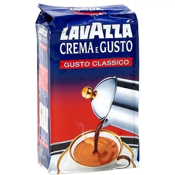 Kávé, pörkölt, őrölt, 250 g, LAVAZZA "Crema e Gusto"
