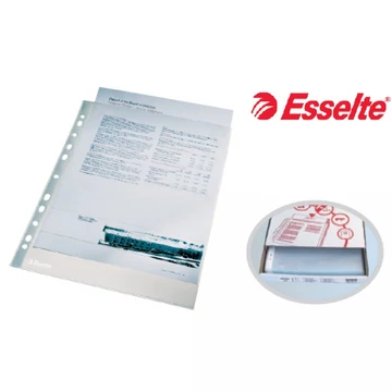 Genotherm, lefűzhető, A4, 55mikron, víztiszta felület, ESSELTE "Luxus", 100db/cs