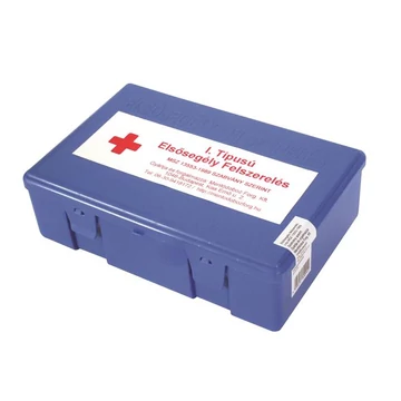 Elsősegély felszerelés 30 főig  "1.", kék Elsősegély felszerelés 30 főig  "1.", kék